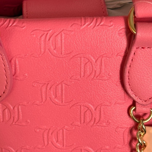 Juicy Couture All About That Bling Mini Tote Barbie Pink Lemonade Crossbody Y2K - Picture 5 of 11